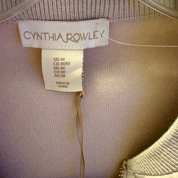 Cynthia Rowley Light Pink Bomber Jacket - Picture 2 of 2